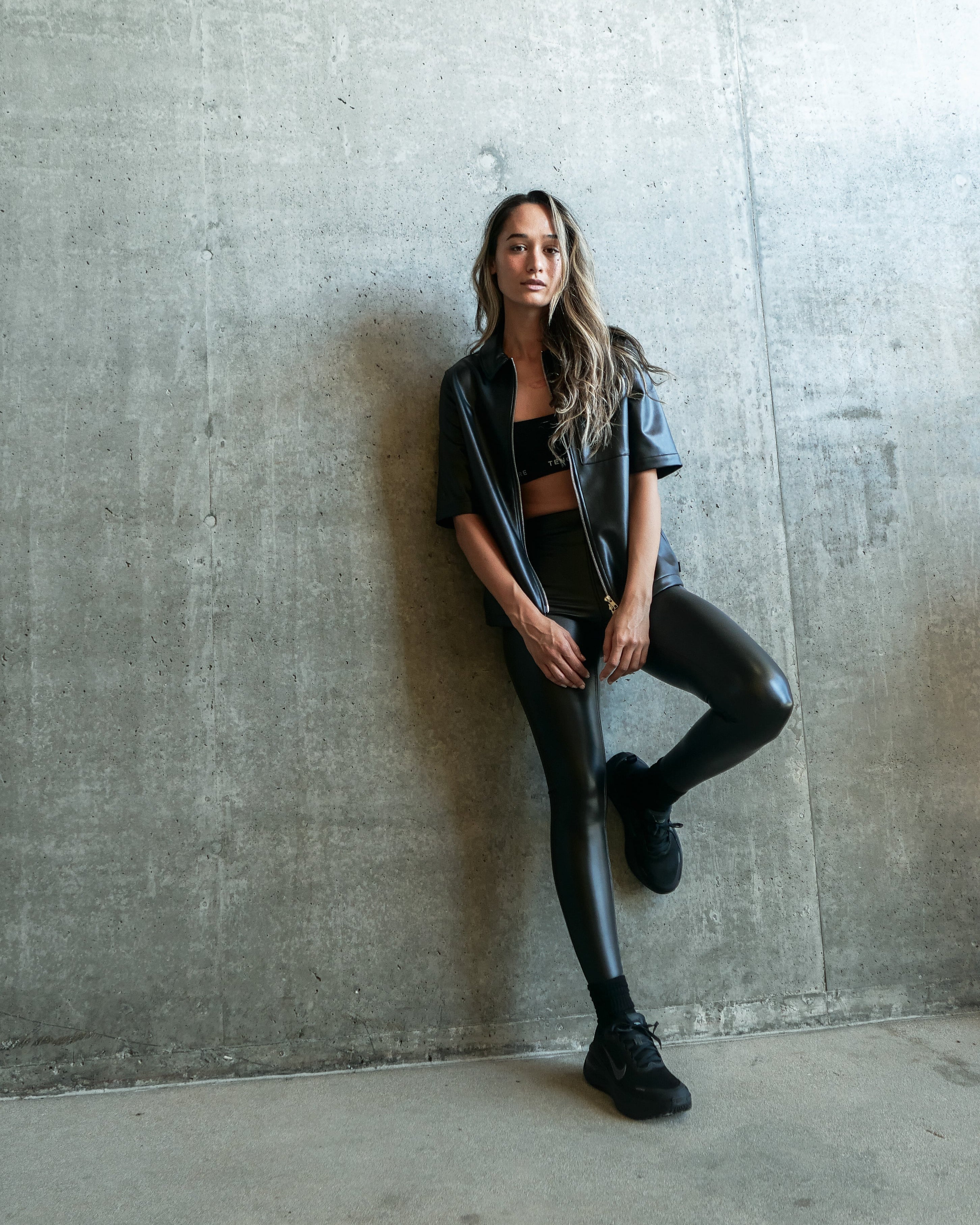 Vegan Leather Leggings - Image 8